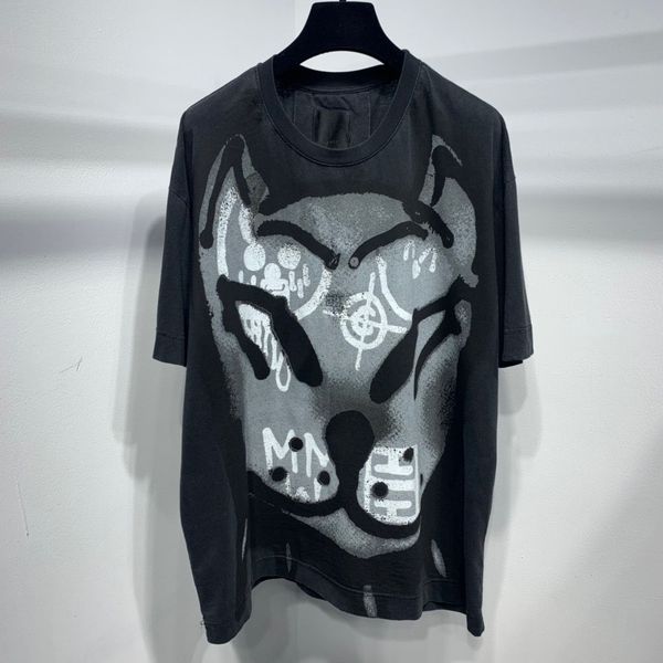 

2021ss spring and summer new high grade cotton printing short sleeve round neck panel t-shirt size: m-l-xl--xxxl color: black white gh44g, Black;brown