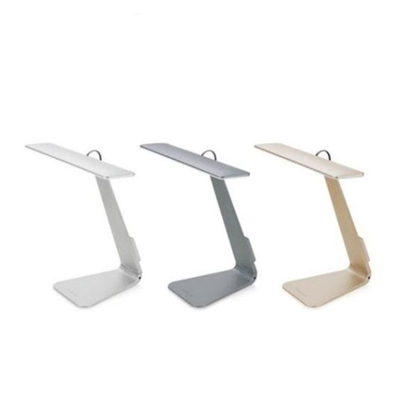 

usb rechargeable ultrathin mac style desk lamp 3 stepstouch dimming table night light for children kids reading study folding