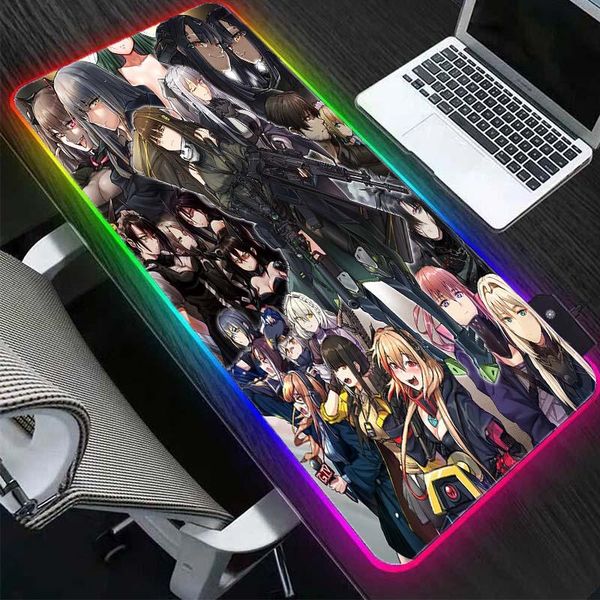 

mouse pads & wrist rests anime movie daling game large pad rubber xxl led lighting table mat non-slip notebook mousepad mini pc keyboard gam