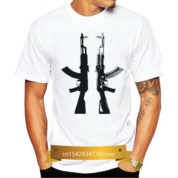 

men's t-shirts kalashnikov half sleeve t shirt, White;black