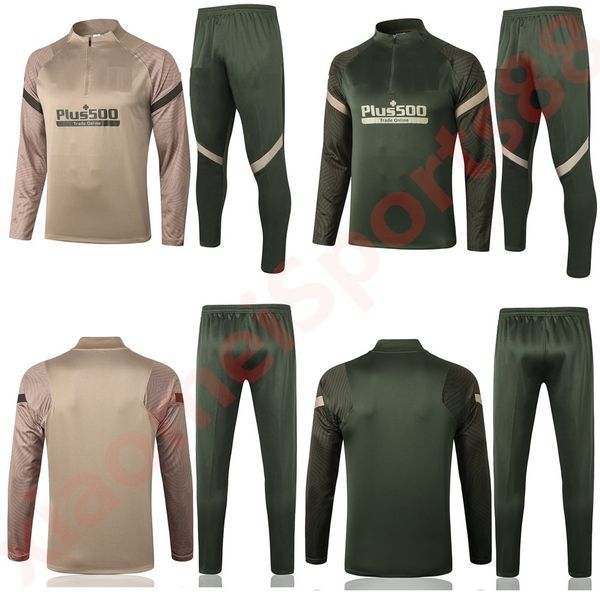 

2020 2021 adult kit Long sleeves JOAO FELIX SAUL SUAREZ CORREA jacket uniforms tracksuits soccer jersey 20 21 football coat training suit, Black