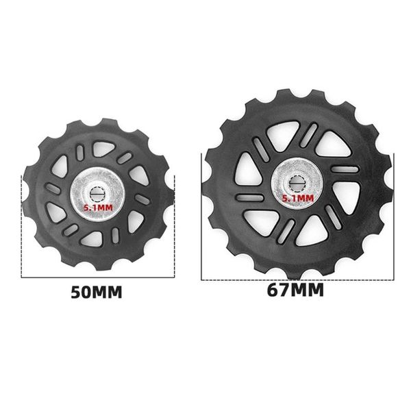 

bike derailleurs x5qf guide wheel,13t 17t jockey wheels pulley road mountain bicycle rear derailleur roller wheel pom ceramic