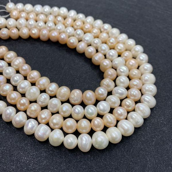 

other grade natural white freshwater round pearl beads high-quality potato-shaped pearls jewelry diy bracelet necklace accessories
