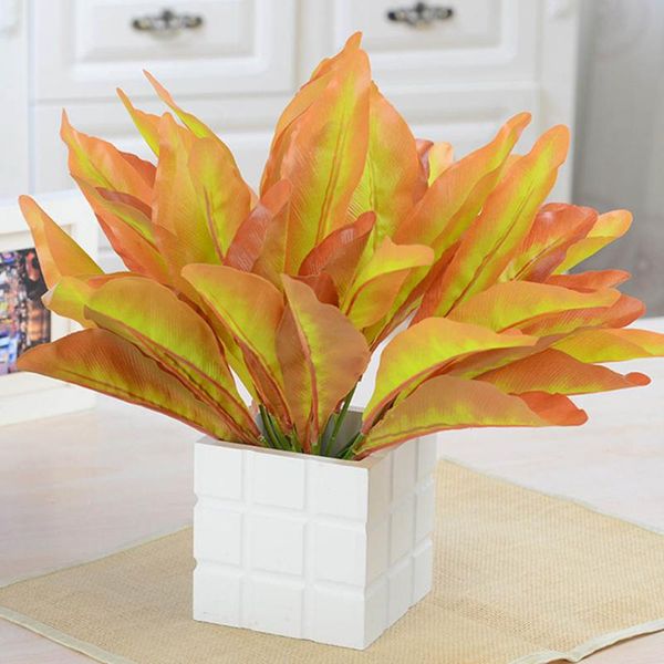 

decorative flowers & wreaths artificial plant leaf ornament home office fake decoration wedding party leaves decor