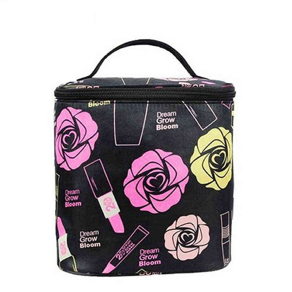 

nxy cosmetic bags barrel shaped zipper travel fashion women make up makeup case necessaries organizer storage pouch toiletry 220303
