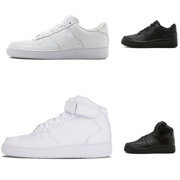 

2023 classical all white black gray low high cut men & women sports sneakers running shoes one skate shoes us 5.5-12