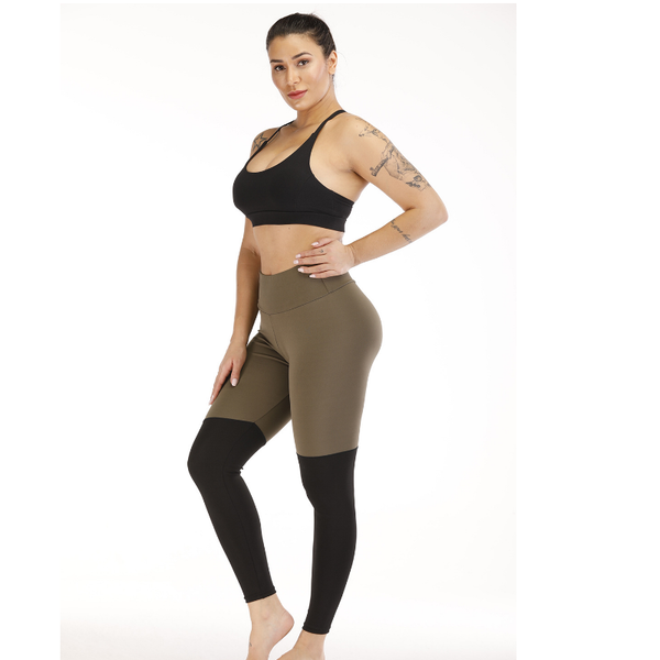 

women's fashion leather color matching riding underpants hip lifting running pants yoga fitness exercise elastic sportswear, White;red