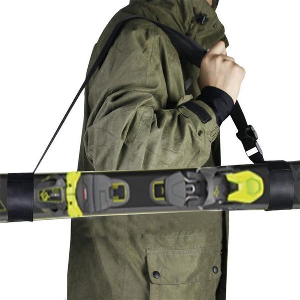 

ski gloves anti-skidding foldable skiing poles fixing strap black belt long lifespan sporting goods