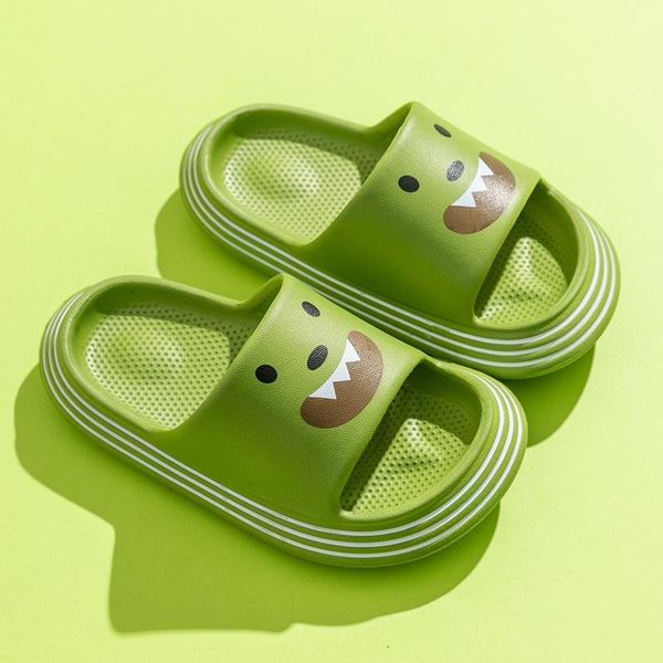 

summer l beach cartoon head men slippers shoes black bottom leather women woman thick bath red big 35-40-41-42 fashion size sandals tbdm