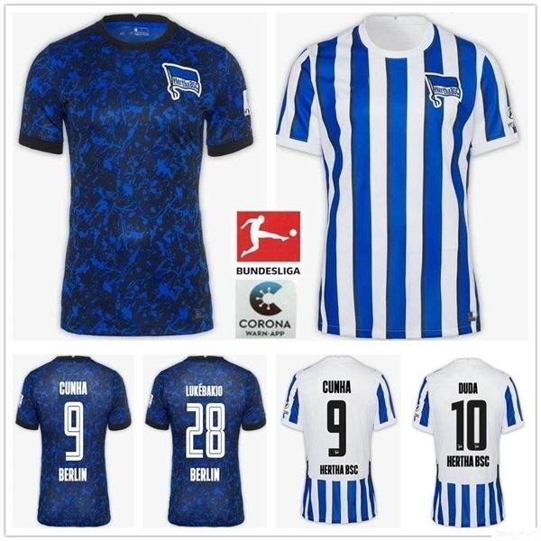 

20 21 hertha bsc soccer jersey 7 piatek duda lowen kopke mittelstadt torunarigha custom 2020 new hertha berlin blue white football shirt, Black;yellow