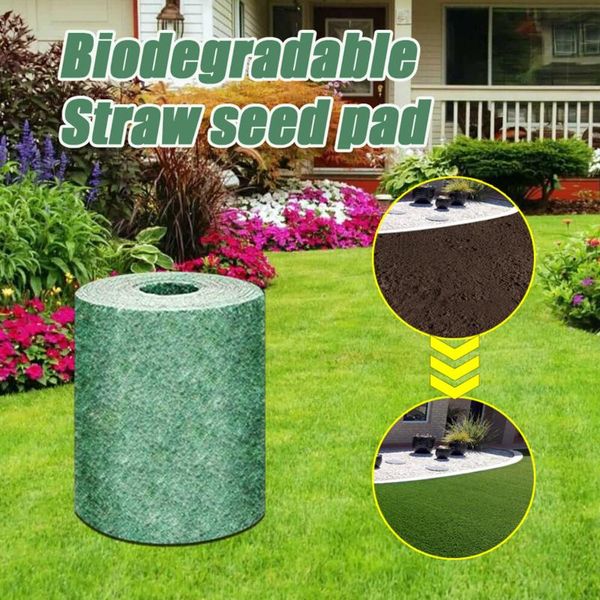 

decorative flowers & wreaths grass seed mat fertilizer garden picnic gardening lawn planting diy green plant micro landscape yard decor