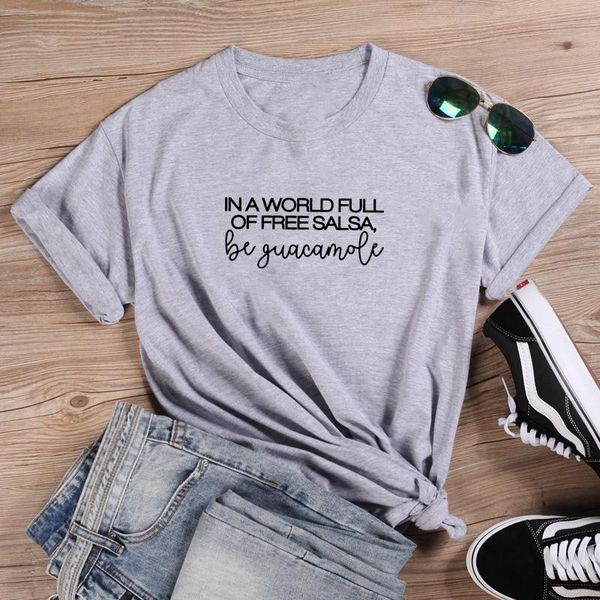

women's t-shirt guacamole shirt short sleeve cotton tshirt women o-neck funny t casual tee femme, White