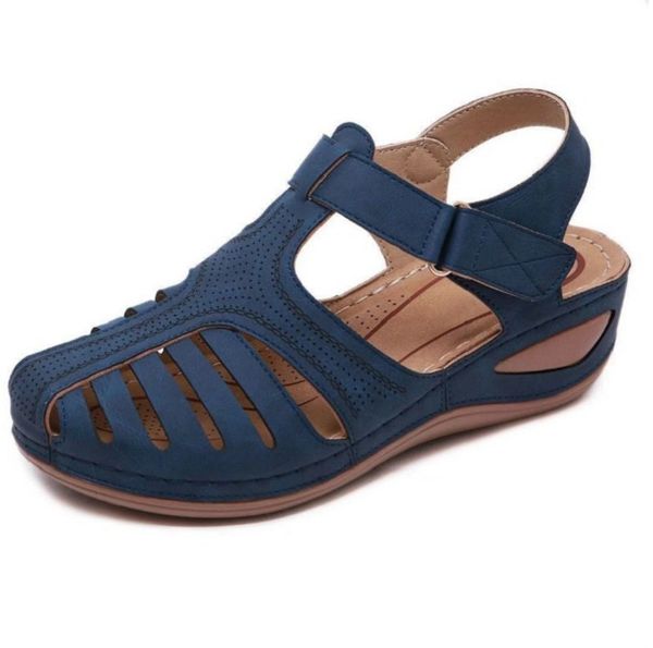 

new vintage wee sandals gesp casual sewing shoes women platform retro sandalias plus sizedf4, Black