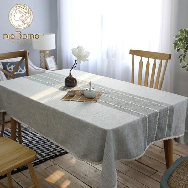 

simple modern striped table cloth for home table cover for wedding decoration