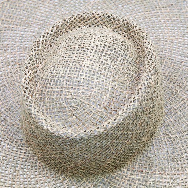 

2021 new summer women big beach ladies wide brim sun fashion loose large hats s1060 0q5r, Blue;gray