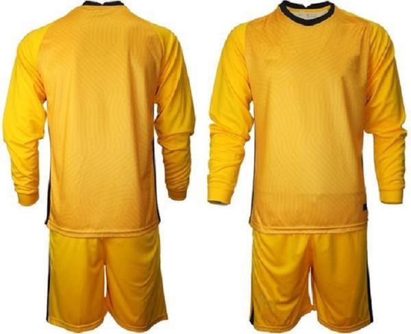 personalizzato 2021 Tutte le squadre nazionali portiere maglia da calcio uomo manica lunga maglie portiere bambini GK maglia da calcio per bambini kit 16