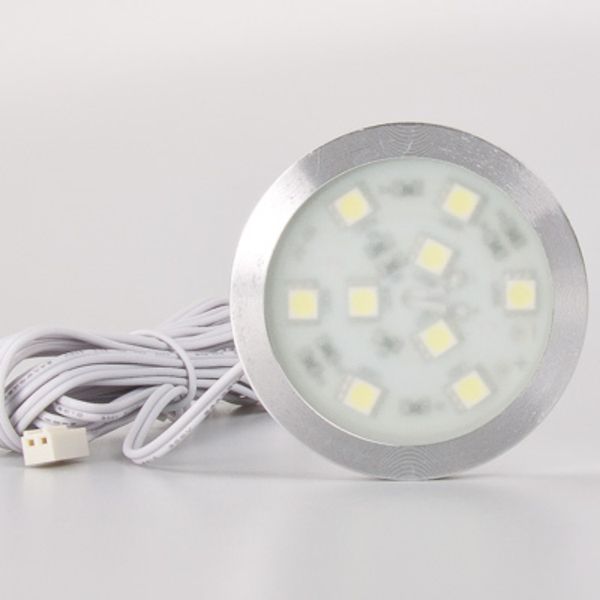 Lampada da cucina a LED 3W rotonda 12VDC 9LEDS 5050SMD super sottile e luminoso per l'illuminazione del gabinetto