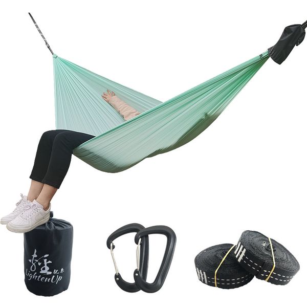 

hammock ultra light 380t (20d) new parachute nylon lightweight and compact easy to carry