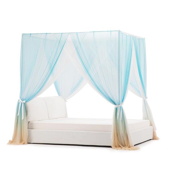 

mosquito net summer three-door bracket thickening family court princess 1.8m curtains home textile decorations