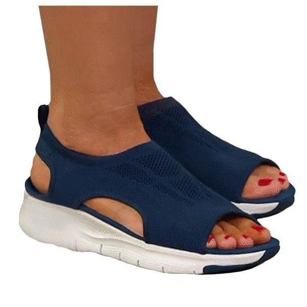 

sandals women's shoes solid fish head casual jacket tri-color fashion low-heeled 3 color large, Black