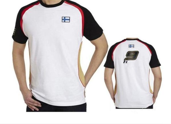 

2021 f1 kimi spring/summer racing suit team overalls formula one staff half-sleeved t-shirt quick-drying polo shirt large size can be custom