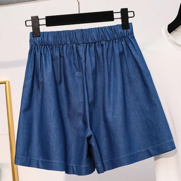 

women's shorts plus size women summer high waist denim skirt 2021 simple style loose comfortable female casual short jeans, White;black