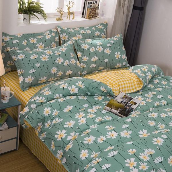 

bedding sets 1 piece skin-friendly soft duvet cover flowers printing comfortable polyester quilt full  king size comforter
