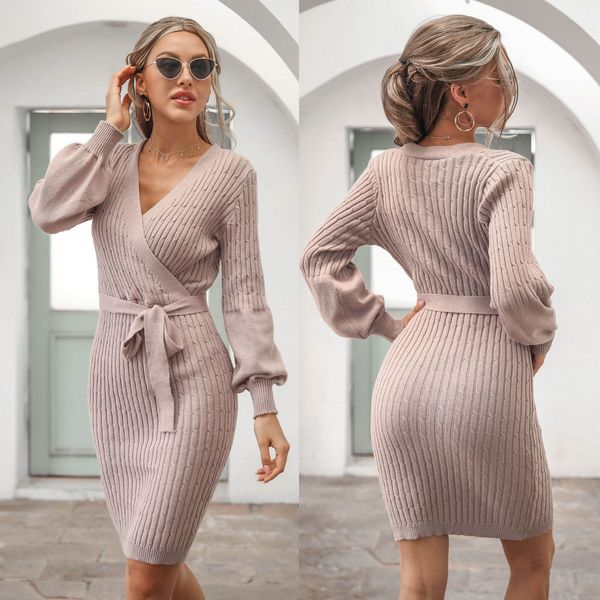 

2021 new leisure show thin spring and autumn women's v-neck tie long fashion street wear line wifo, White;black