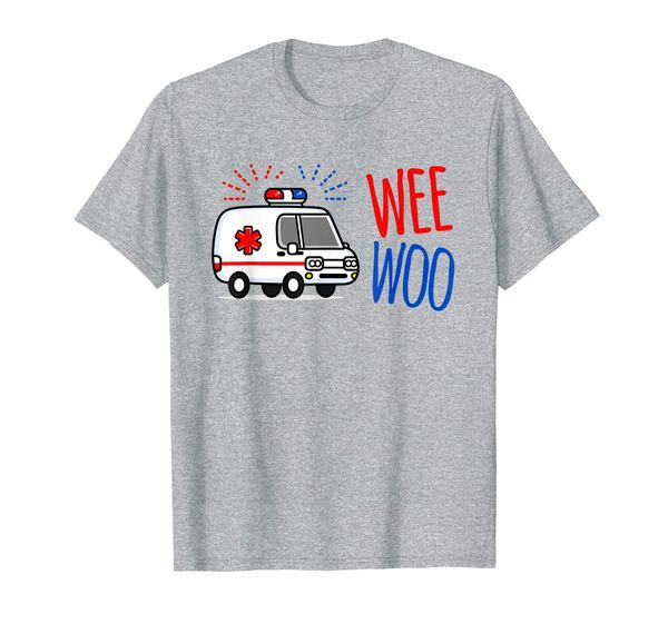 

WEE WOO AMR EMT AMR Paramedic Tee SHIRT for Men Women Funny, Mainly pictures
