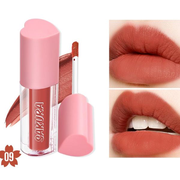 

lip gloss smooth texture korean cosmetics long-lasting waterproof lipstics velvet matte makeup 11 colors for choose tslm1
