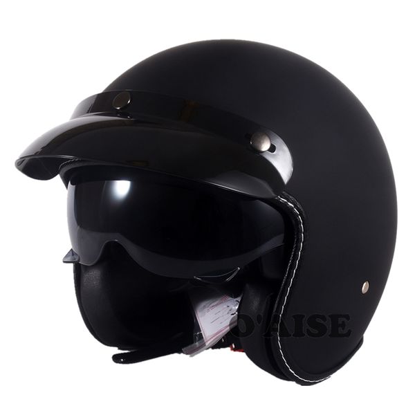 

city scooter helmet street motorcycle gear with goggles and brim tk43