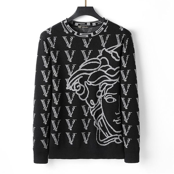 

mens designer sweaters hoodies womens casual round neck long sleeve sweater couples sweatshirt black size -3xl d-12, White;black