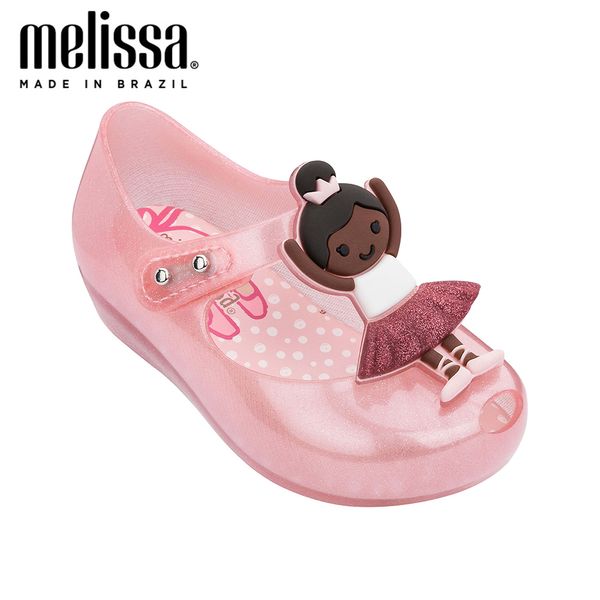 

Mini Melissa Ultragirl Ballerina Girl Jelly Shoes Sandals Baby Shoes Melissa Sandals Kids Slides Shoe Girls Sandals Toddler 210226, Gray