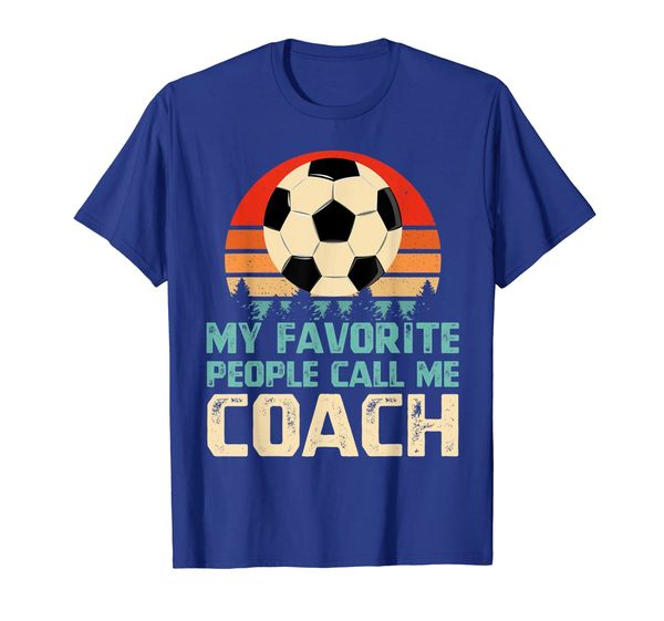 

my favorite people call me coach funny soccer coach t-shirt, White;black