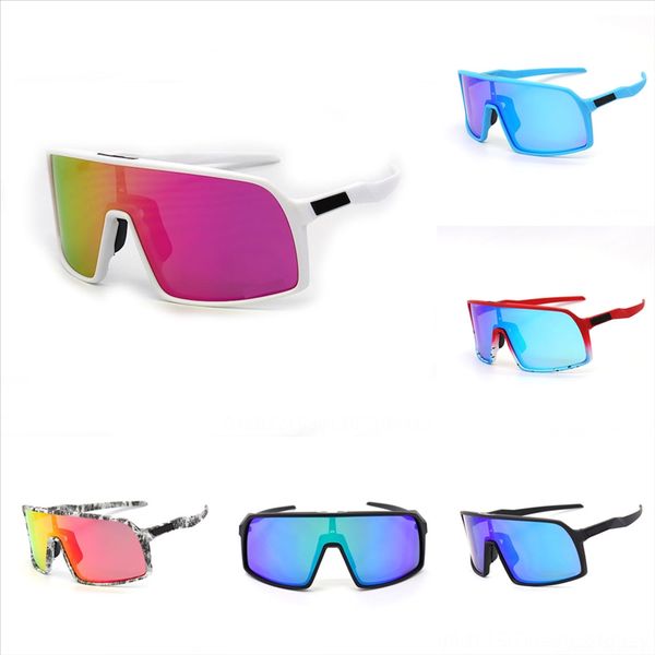 

KGq5 Sports sunglassesBicycle outdoor polarized riding glasses windblown sand men's and women's Sunglasses bicycle full frame, White;black
