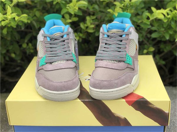 

2021 authentic union 4 taupe haze 30th anniversary athletic shoes man 4s retro blue fury khaki roma green desert turquoise dark off noir, White;red