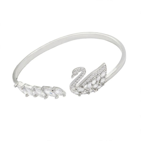 

shi family's version of romantic full diamond swan bracelet f1201, Black