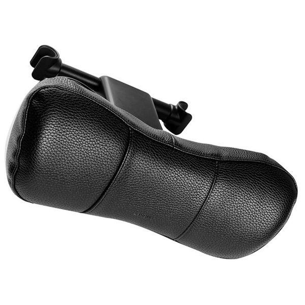 

car neck pillow headrest pillow pu leather + memory foam car neck rest cushion pad travel headrest accessories