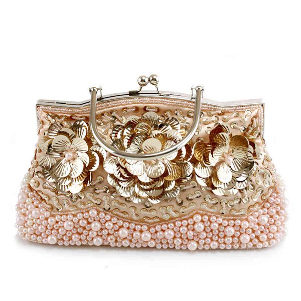 

caiyue hand-held pearl embroidery dinner bag wedding bride bridesmaid banquet party dress cheongsam t16