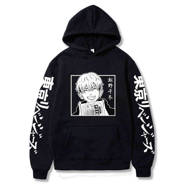 Hot Anime Tokyo Reveners Hoodies Matsuno Chifuyu Manga Imprimir Suéter Harajuku Manga Longa Outono Outono Casual Y1109