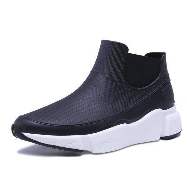 

boots 340-841tongpu women shoes slip on black sneakers waterproof rain footwear