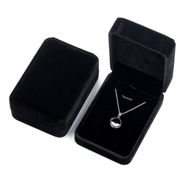 

jewelery velvet box necklace storage box gift packing for jewelry display storage foldable case wedding gift wholesale