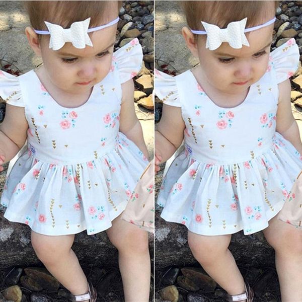 

girl's dresses fashion baby girl white hollow design infant summer dress party short sleeve princess clothing born girls clothes, Red;yellow