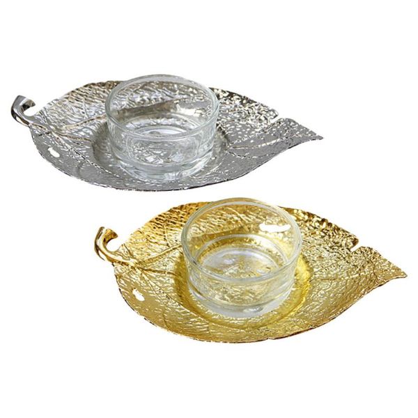 

candle holders 2pcs creative leaf shape romantic wedding gift home decor