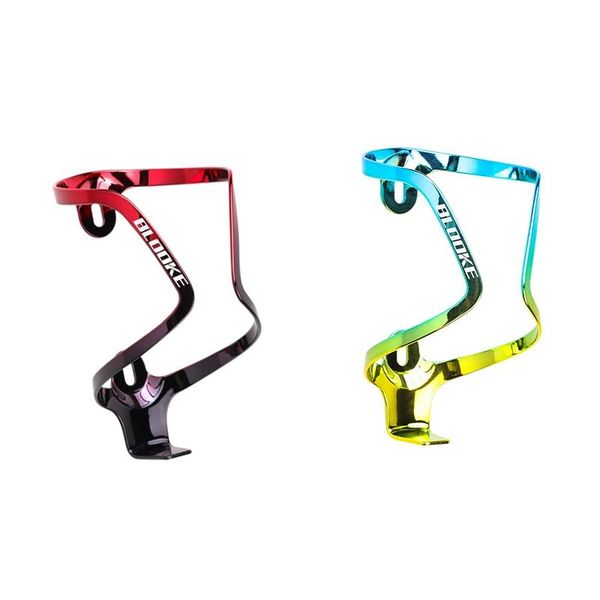 

water bottles & cages blooke 2pcs bicycle bottle cage electroplating color road cup holder, cola red mint green