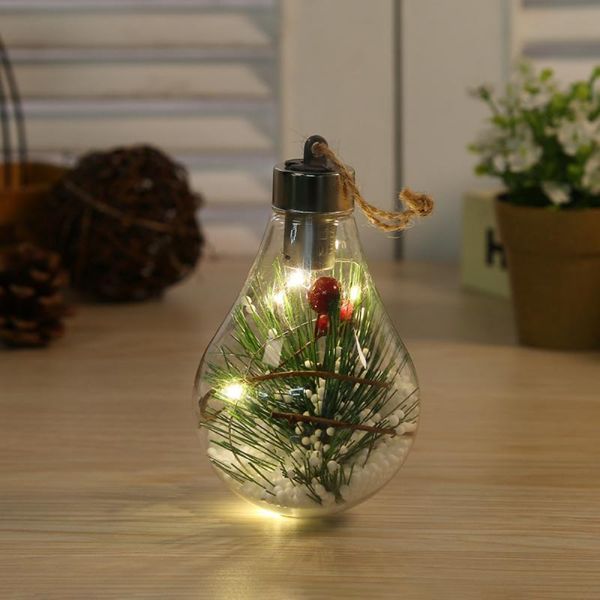 

party decoration christmas lamp ornaments led fairy lights transparent bulb ball tree festive & supplies dropship