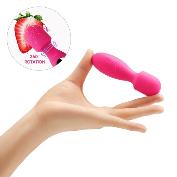 Masaj Mini AV Vibratör Sihirli Değnek Vücut Masaj Meme Klitoris Stimülatörü Sıvı Silikon Kadın Masturbator Pussy Kadınlar için Seks Oyuncakları
