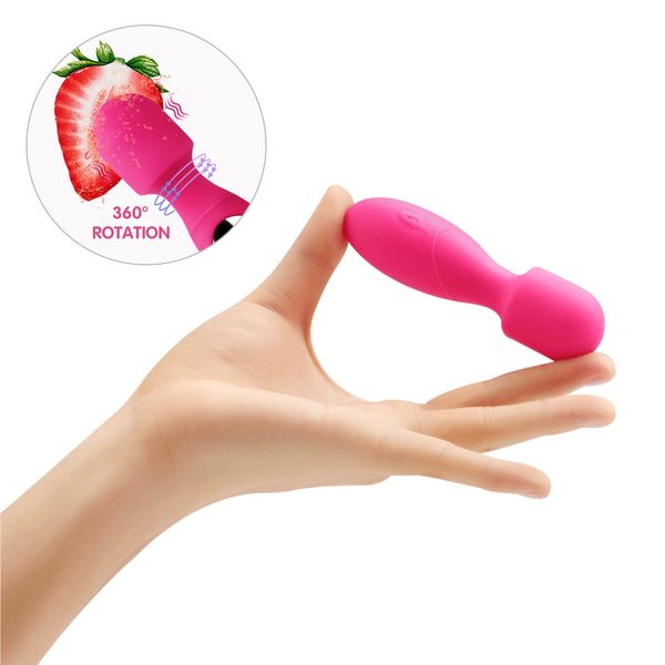 Massagem Mini Av Vibrador Vibrador Magia Magia Massager Massager Mamalhador Clitóris Estimulador Líquido Silicone Feminino Masturbator Sexo Brinquedos Para As Mulheres