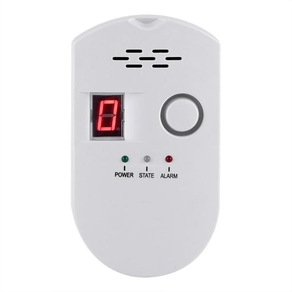 

lcd lpg lng coal natural gas leak security alarm sensor warning detector (us plug)