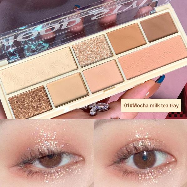 

eye shadow kiss beauty matte shimmer pigment eyeshadow korean style cosmetics 8 colors earth color makeup palette maquillage